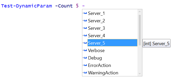 PS – DynamicParam | Power in the shell