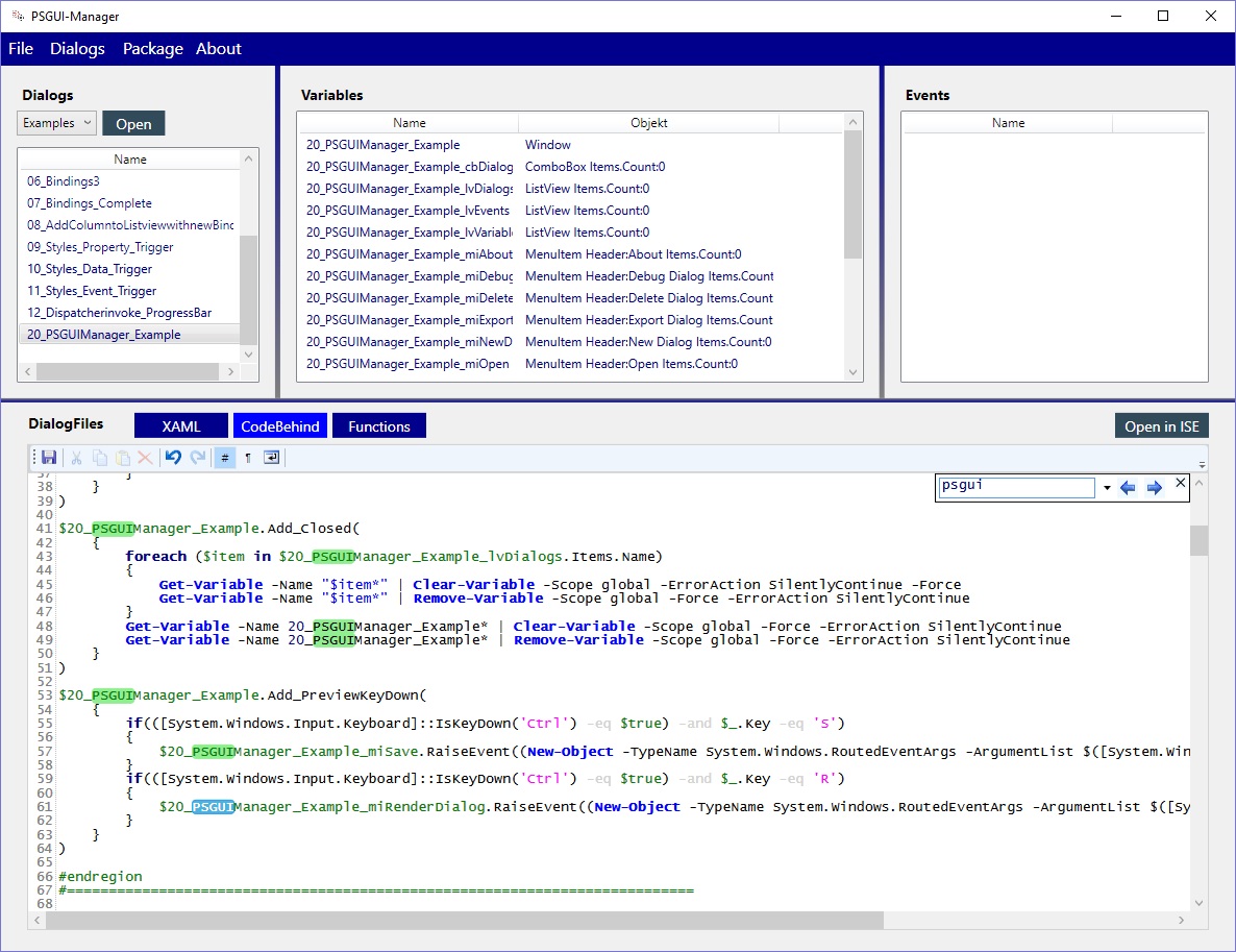 PSGUI v0.5 new Editor! Colors! and more! | Power in the shell